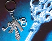 50 Shades of Grey inspired keyring charm with FREE organza gift back