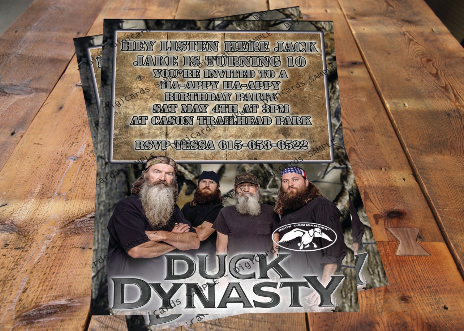Duck Dynasty Printable Birthday Card