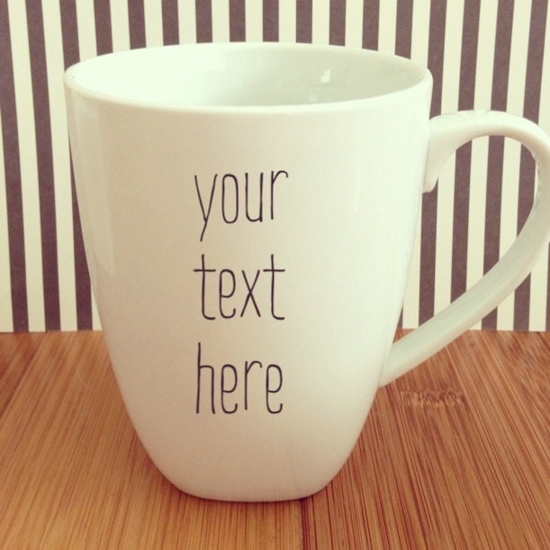 Personalized Handwritten Coffee Mug with Handmade Design from Anchored By J