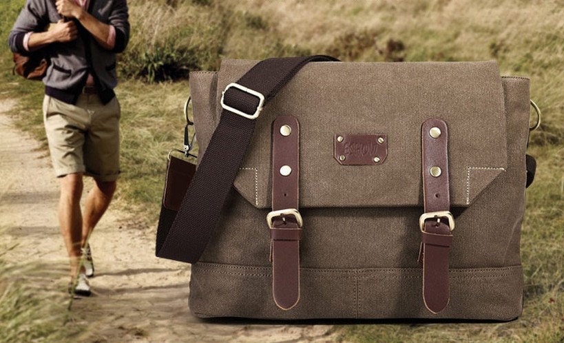 Canvas bag, travel bag, outdoor sports bag, purse, casual fashion flip bag