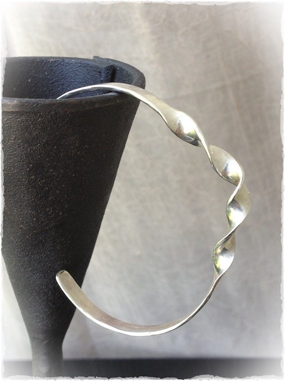 Sterling Silver Open Ended Bangle Bracelet