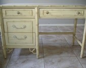 Thomasville Allegro Faux Bamboo Desk w/ chair
