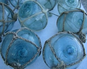 2.5" Japanese Glass Fishing Net Floats - Old Vintage Japan Buoy - NauticalPlace