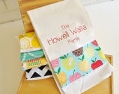 Dish Cloth - Tea Towel - Personalized Kitchen Towel - Monogrammed Gift - Family Name