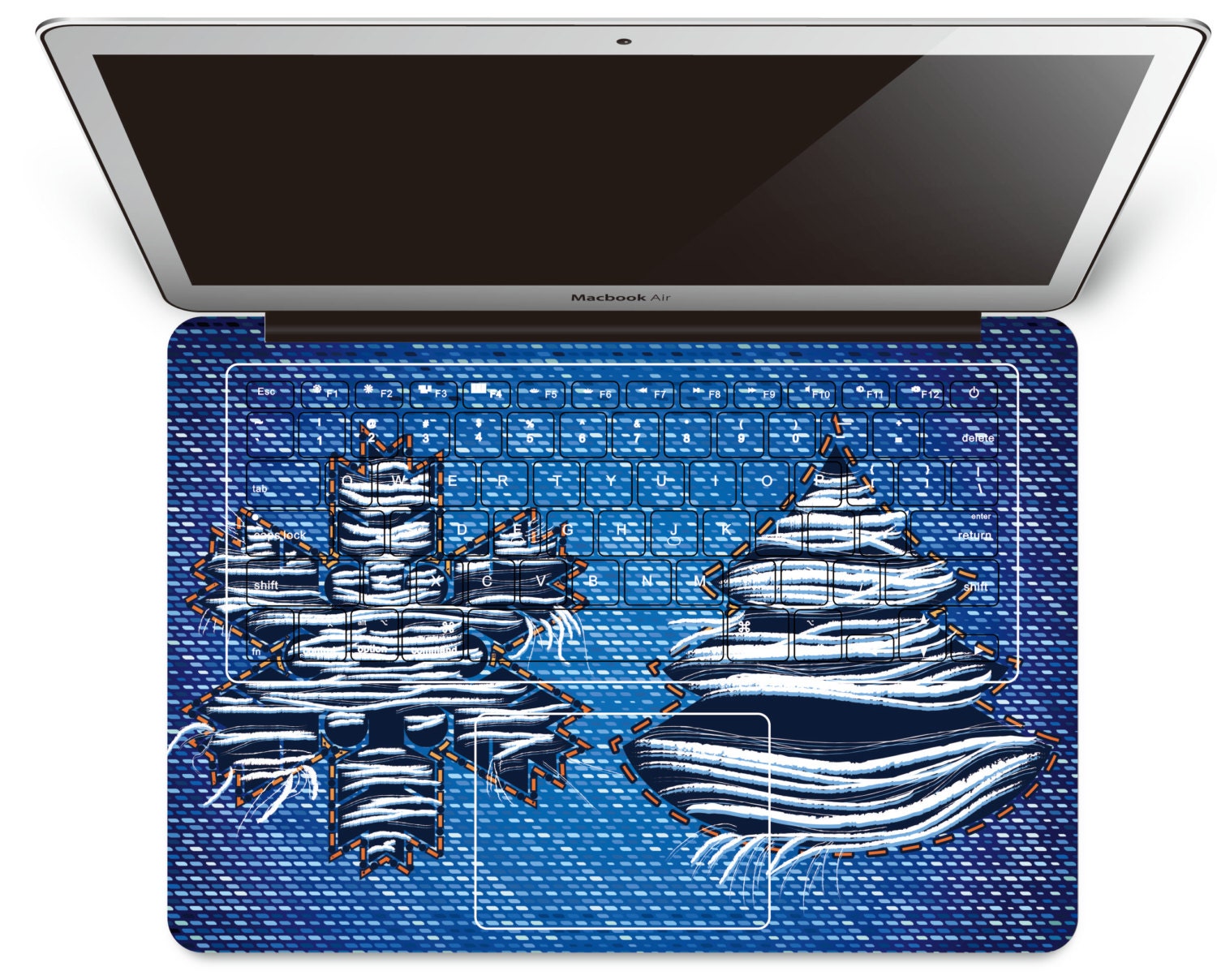 Christmas boy Full keyboard  decal macbook decal keyboard Stickers Macbook keyboard Decals keyboard cover keyboard skin mac keyboard decal
