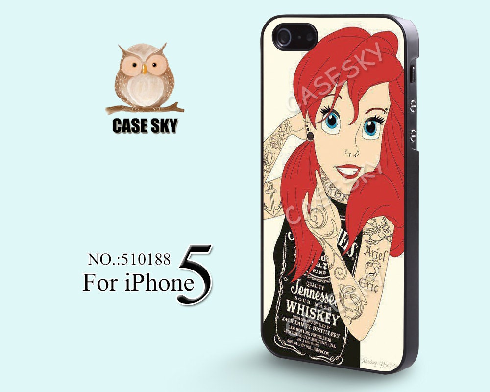 iPhone 5 Case, Tattooed Ariel, iPhone Case, Plastic Phone Cases, Case for iPhone-510188