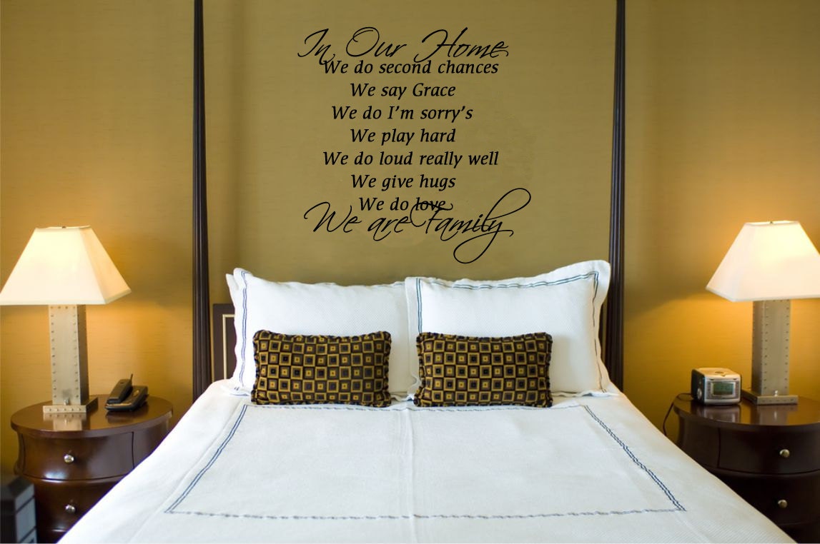 Wall Decal Vinyl Sticker Word In Our Home Love Grace Family Inspirational Quote