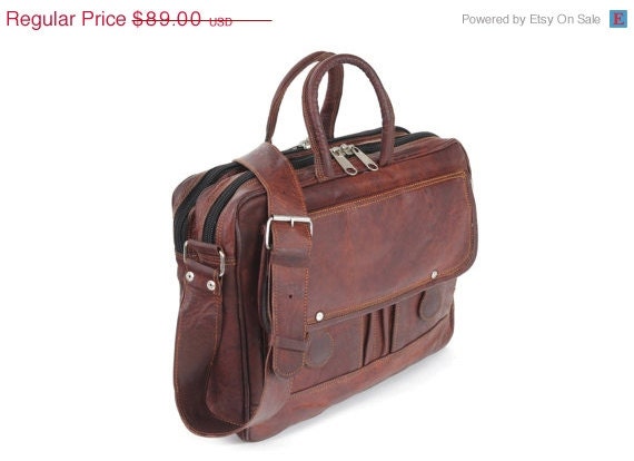 MEGA SALE leather messenger bag Handmade 15 inch Twin Pocket cross body Laptop bag MacBook bag Retro Satchel shoulder bag