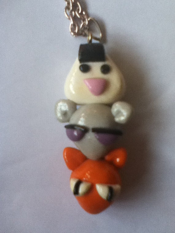 FRUITS BASKET Stack NECKLACE Tohru Honda Kyo Yuki Sohma Cat Rat Onigiri Manga Anime Furuba Kawaii Kitsch Manga