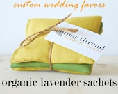 20 Wedding Favors Organic Lavender Sachets Made to Order