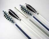 Beach House Decor Nautical Sailor Arrow Set Navy White and Gray Ocean Ship