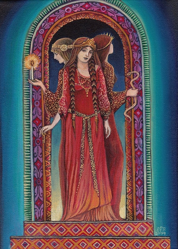 Hecate - Goddess of Crossroads - 5x7 Greeting Card