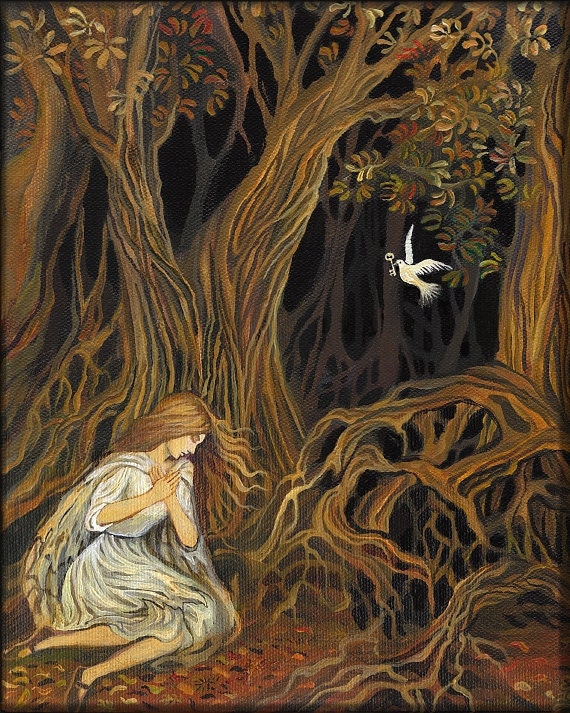 The Key Brothers Grimm Fairy Tale Goddess Art 11x14 Print