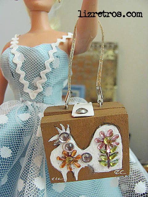 Gene, Lalka and Pals  Repro Enid Collins Style Bird Box Purse by RETROS