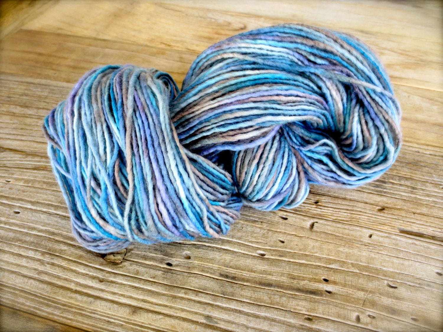 malabrigo in mollusk - merino wool watercolor glaze handpainted worsted yarn