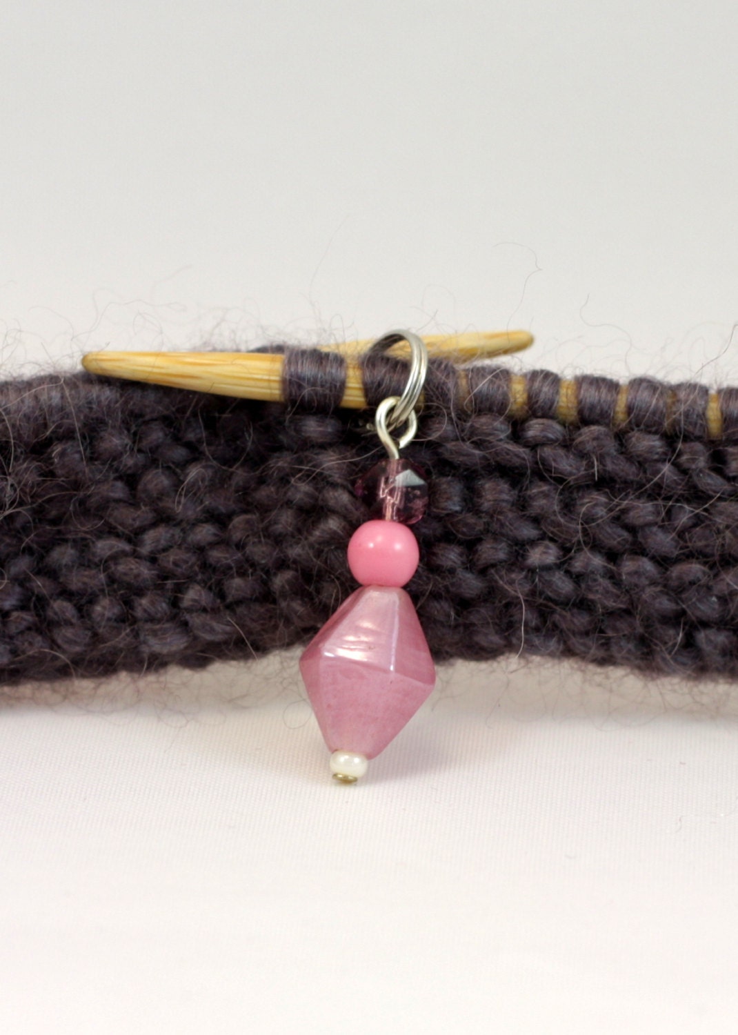 Set of 7 Pink Stitch Markers