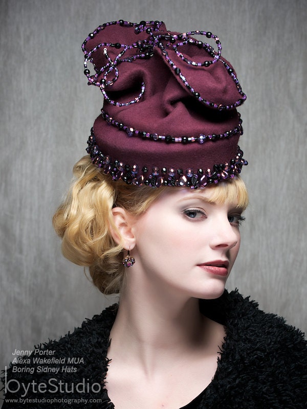 Cerise - Hat for the Milliners of Etsy ModCloth Competition