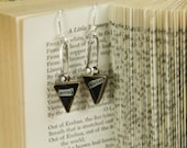 Hey Soul Sister- old text and metalwork earrings