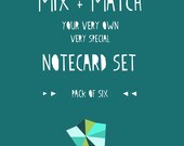 Mix & Match Notecard Set - 6-Pack