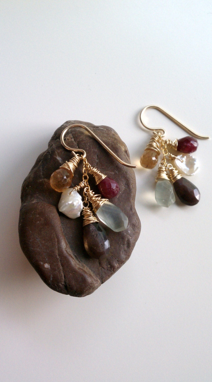Spring Cluster Goldfilled Dangles