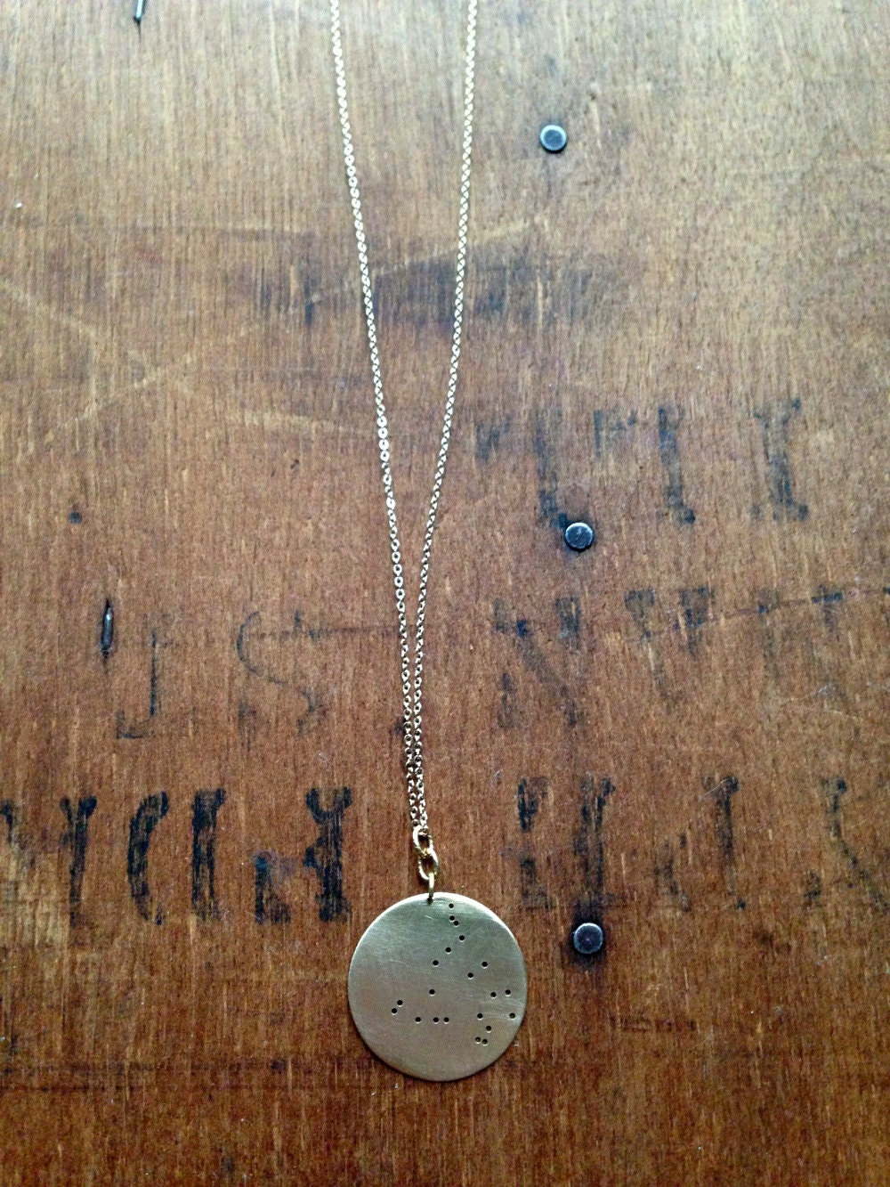 Ursa Major. Lost Zodiac Constellation Pendant.