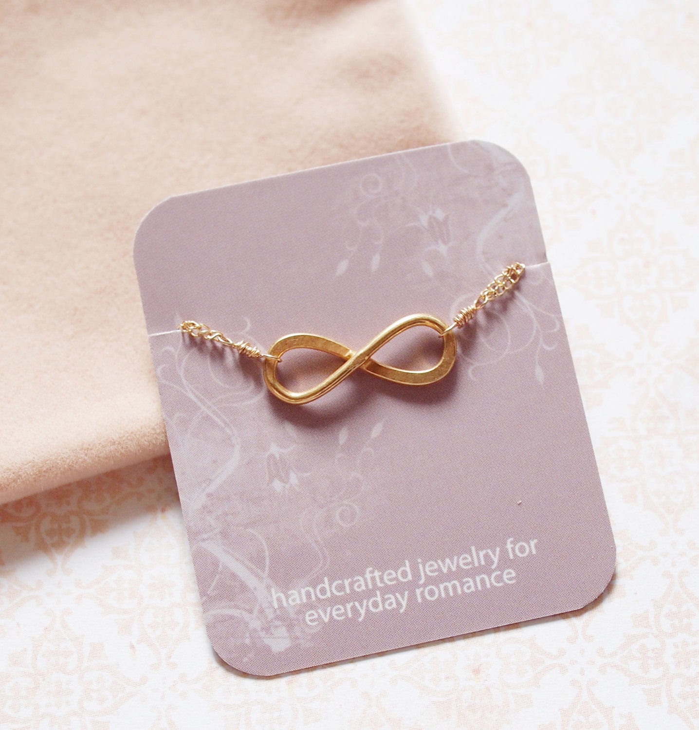 Infinite Deluxe -- Gold Charm Bracelet - Modern Classic, Infinity Charm, Gold Jewelry, Meaningful Everyday Gift, All Occasions