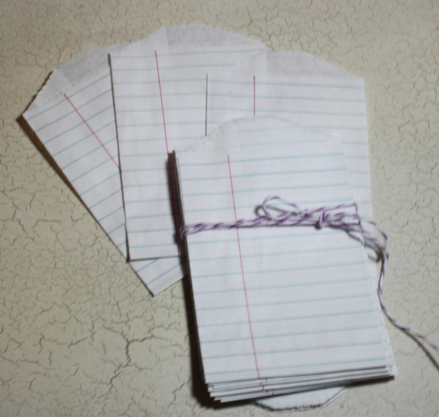 Notebook Lined Paper Bags -- Party Favor, Goody, Gift -- set of 12 -- 2.75 X 4 Il_170x135