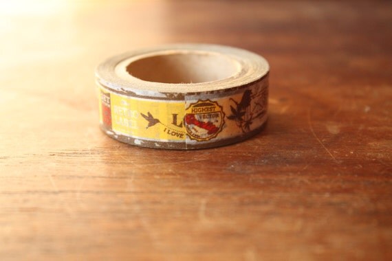 Vintage Style Washi Tape -- Single Roll Il_570xn