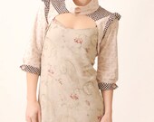 Blue pink Bolero - Winged shoulders bolero - Bridal bolero - Size M