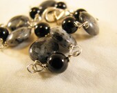 Jet and Jasper Bracelet
