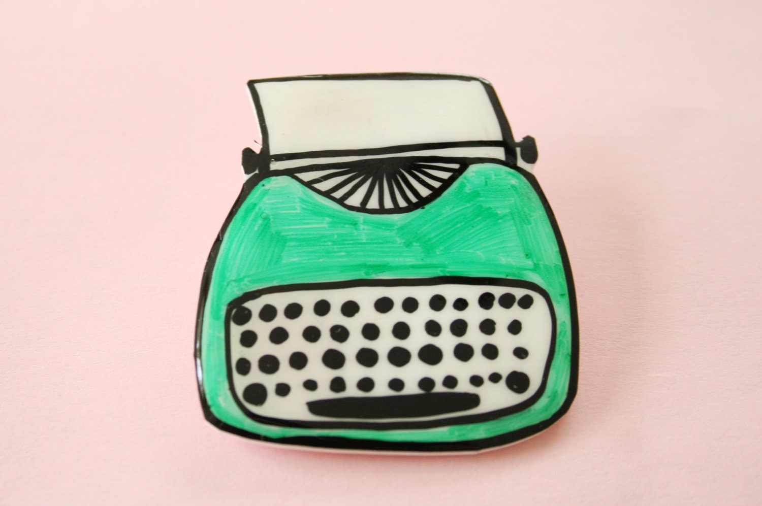Typewriter Brooch