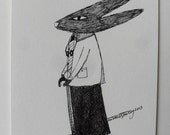 Marjorie - Original illustration on paper