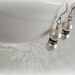Bridal Pearl Earrings, Ivory Crystal Pearl Earrings, Bridesmaid Earring Set