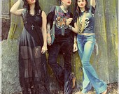 She Breaks the Rules Custom Crushed Velvet Bell Bottoms