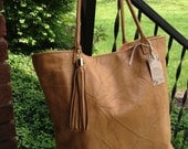 Butterscotch Leather Tote