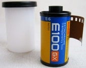 Expired Photography Film: 1 Roll 35mm Kodak E100 GX Color Transparency Film, 36 Exposures, Sealed in Original Package