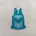 Tribal womens tank top - emerald green tank - chest plate screenprint - boho fashion - ladies top / for her - The Nomad