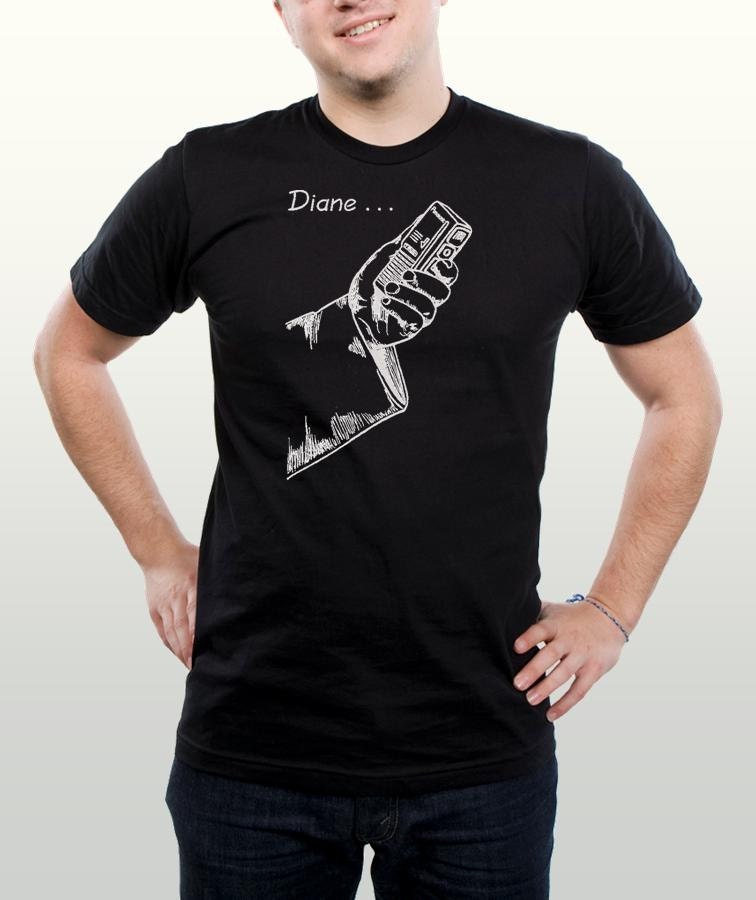 Twin Peaks Theme Party - Diane - mens tshirt - sizes sm, med, lg, xl - many colors available