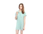 Floral grunge dress vintage summer mini Small