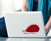Hedgehog Decal decor vinyl laptop sticker, car window, pet lover, geekery gift