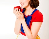 SNOW WHITE apron retro APRON womens full  Halloween costume aprons