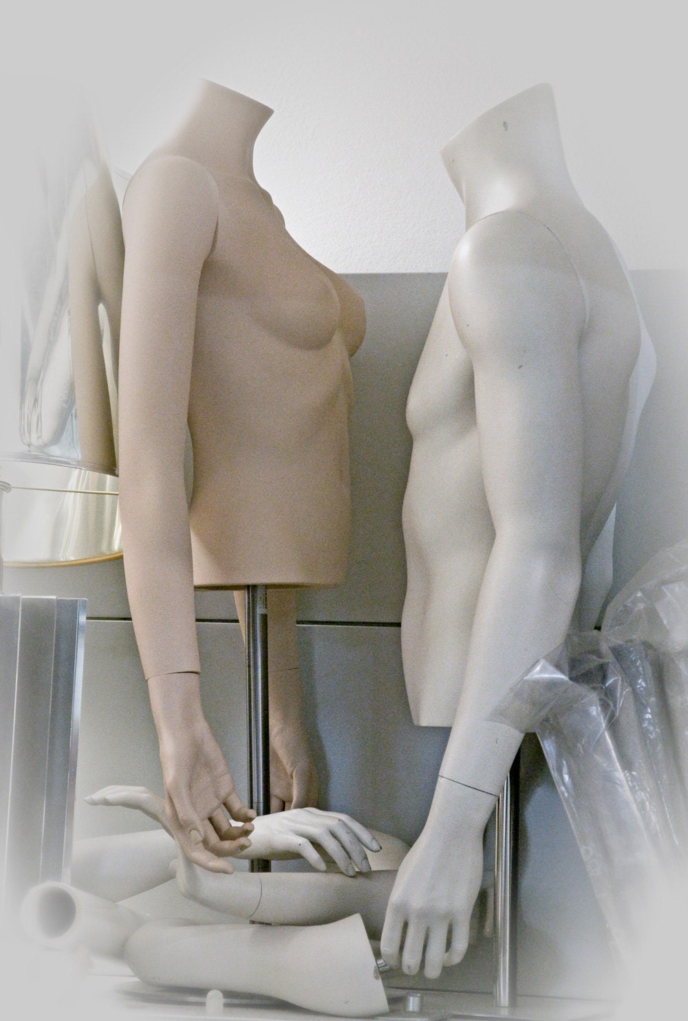 Fine Art Photograph / Mannequin Torsos / Surreal / Pastels TALK TO ME