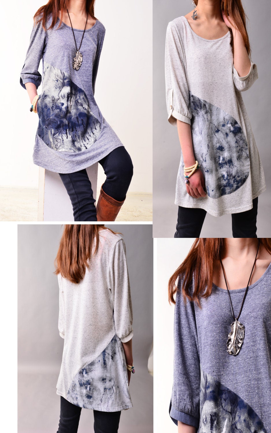 Drifting with cloud - zen tunic (Y3115)
