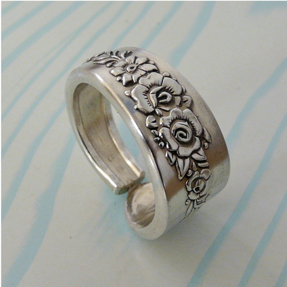 Antique Silver Spoon Ring