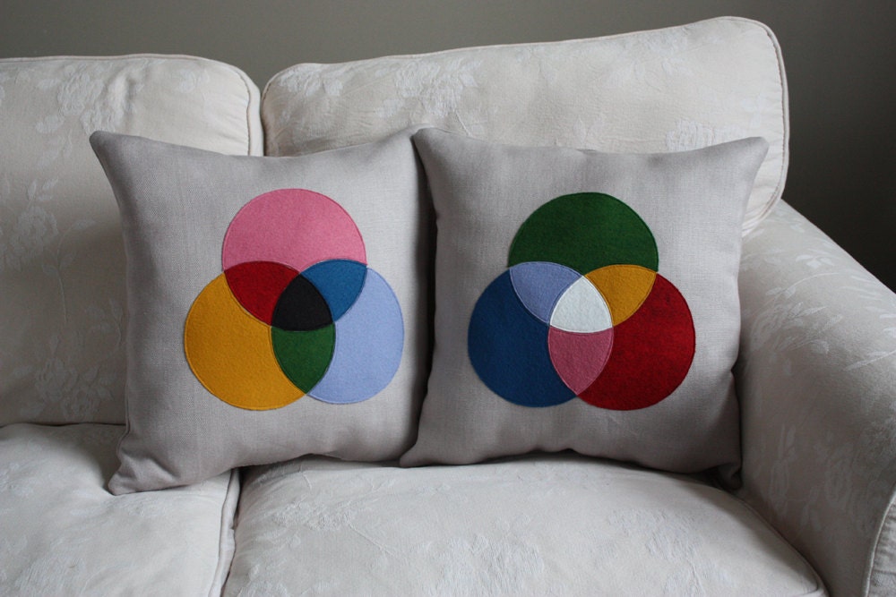 RGB CMYK Color Model Pillows