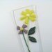 Flower Pot Plant Poke Stake Yellow and Purple Fused Glass Flowers