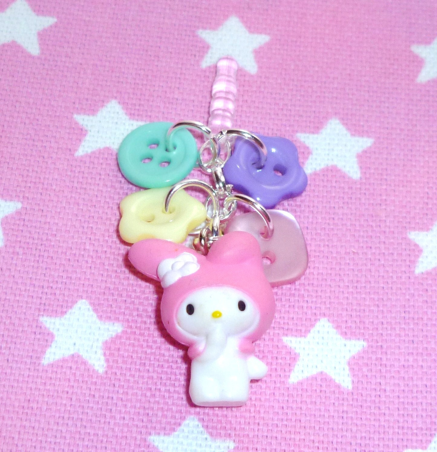 Spring Meadow Melody - Button charm and My Melody anti dust plug