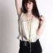 SILK Edwardian Blouse . Antique Under Shirt  Top . 1910s