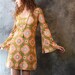 Vintage 1960s Mod Hippie London Dress Bell Sleeves