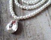 Pearl and Crystal Bridal Statement Necklace